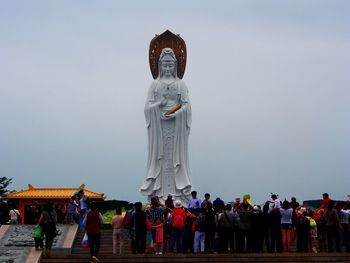 Group of people at temple