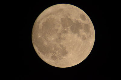 Scenic view of moon against sky at night