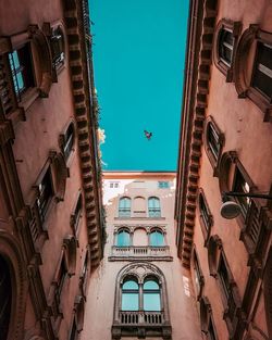 Low angle view of buildings in city