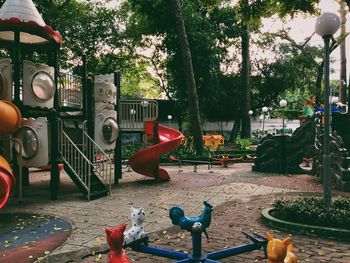 View of birds in park