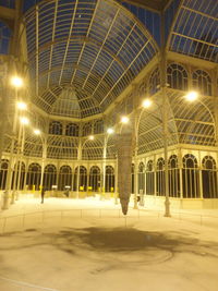 View of illuminated building at night