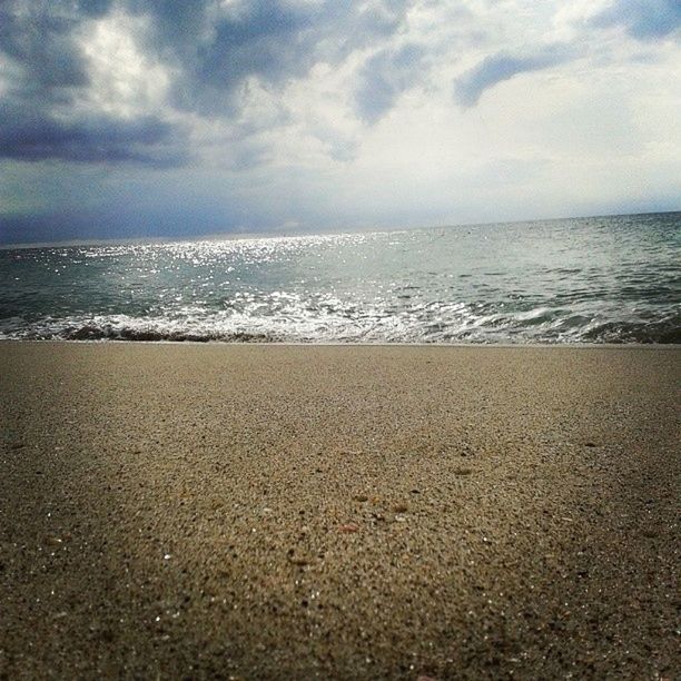 sea, beach, horizon over water, sky, water, shore, sand, tranquil scene, tranquility, scenics, beauty in nature, cloud - sky, nature, cloudy, wave, cloud, idyllic, coastline, surf, remote