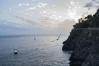 Scenic view of sea against sky