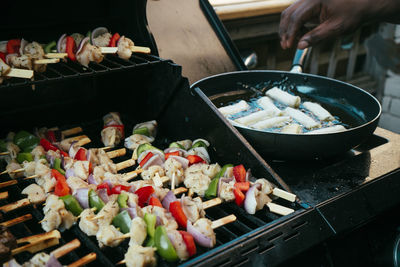 Food on tray