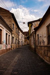 Streets of cluj-napoca's historic centre in midday during summer. 