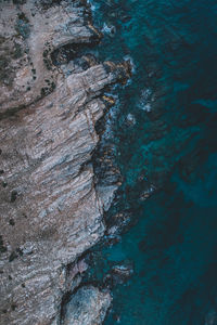 Full frame shot of rock in sea