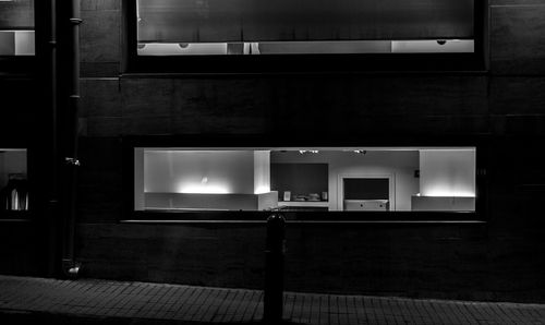 Illuminated lamp at home