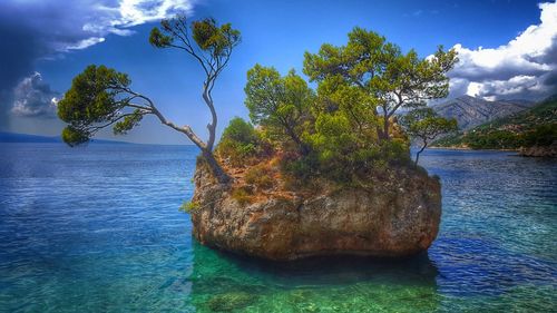 Scenic view of sea against sky