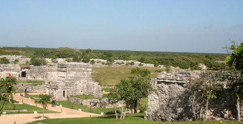 Ruins of castle against sky