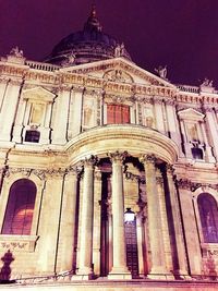 Low angle view of historical building