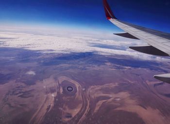 Aerial view of clouds over landscape