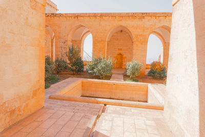 Entrance of historic building