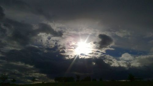 Low angle view of cloudy sky