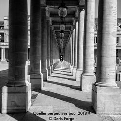 Corridor of historic building