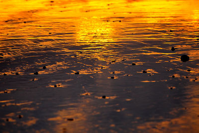 View of sea at sunset