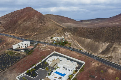 High angle view of landscape