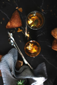 Close-up of food on table