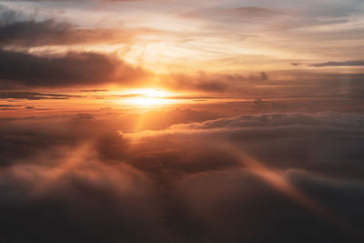 Scenic view of cloudscape during sunset