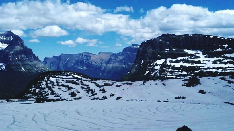 SCENIC VIEW OF SNOWCAPPED MOUNTAINS