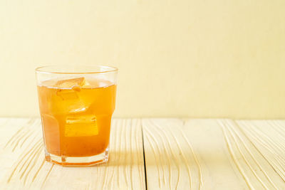 Close-up of drink on table