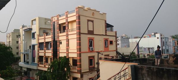 Buildings against sky in city