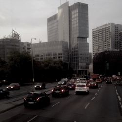 City street with buildings in background