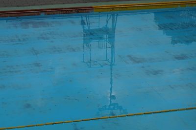 High angle view of swimming pool