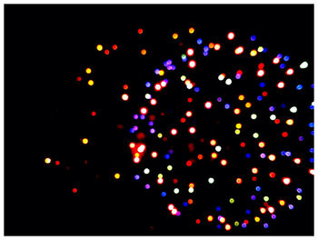 Colorful lights at night