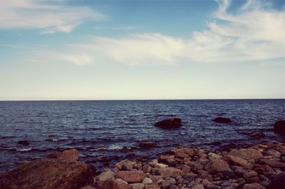 Scenic view of sea against sky