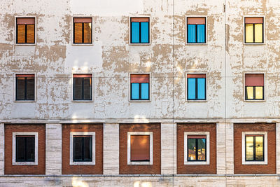 Windows of an old building