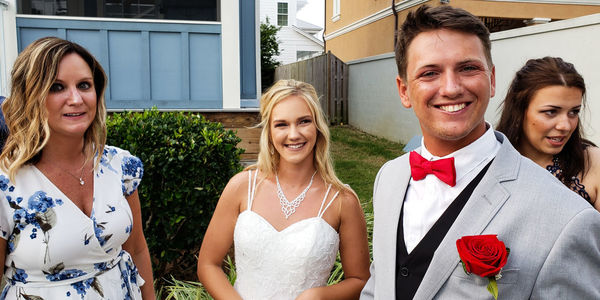 Portrait of a smiling young couple