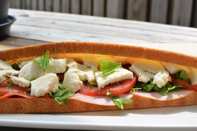 Close-up of salad in plate