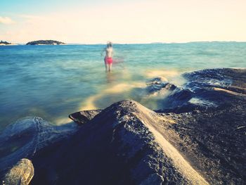 Scenic view of sea against sky