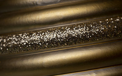 High angle view of metal grate