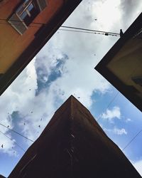 Low angle view of building against sky