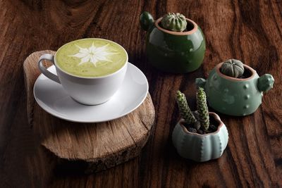 Close-up of coffee on table