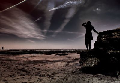 Man standing on beach