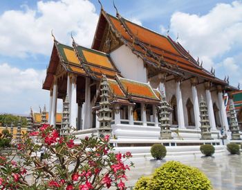 Low angle view of temple