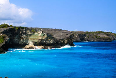 Scenic view of sea against sky