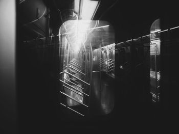 Close-up of illuminated electric lights