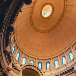 Low angle view of dome of building