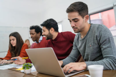 Business people working together in office