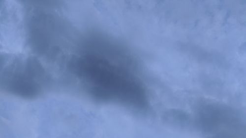 Low angle view of clouds in sky