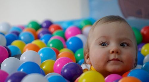 Portrait of cute baby boy