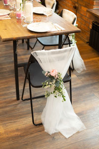 Table and chairs at home