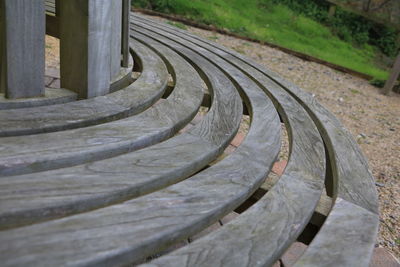 Close-up high angle view of paving stone