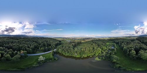 Panoramic view of landscape against sky