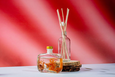 Close-up of drink on table