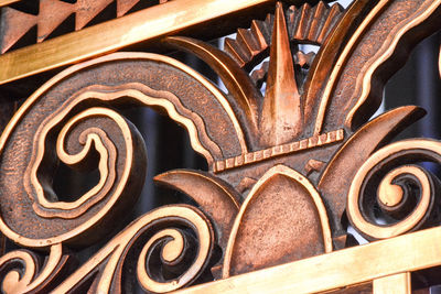 Full frame shot of old spiral staircase