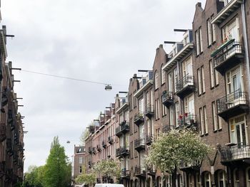 Low angle view of buildings against sky